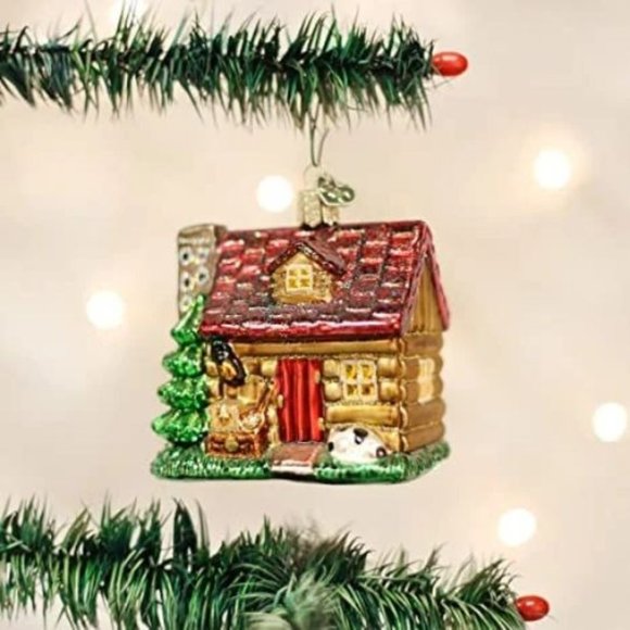 Lake Cabin Old World Christmas Ornament - Picture 1 of 2